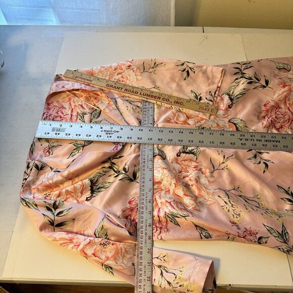 CABERNET BY SLEEP SENSE Womens Kaftan Pink FLORAL ROBE SIZE Small MuMu Lounge - Picture 6 of 11